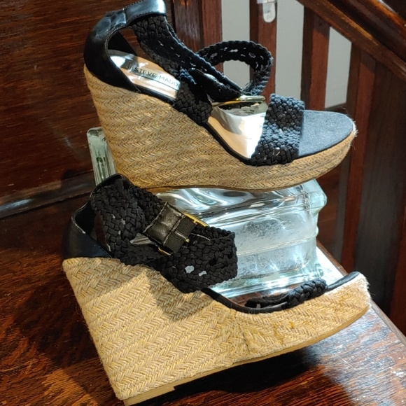Steve Madden River Crochet Espadrille Wedges - Picture 7 of 12